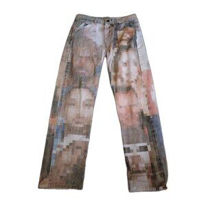 MNML ICON Faces Rappers Tupac Kanye Singers Blurred Size 31 NICE  30x28